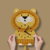 Pendulum Clock, Lion (Wood)