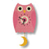 Popclox Pendulum Clock, Owl (Wood)