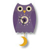 Pendulum Clock, Owl (Wood)