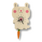 Popclox Pendulum Clock, Rabbit (Wood)