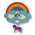 Popclox Pendulum Clock, Rainbow (Wood)