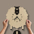 Popclox Pendulum Clock, Sheep (Wood)