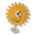 Popclox Pendulum Clock, Sun (Wood)