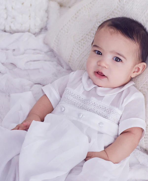 Kissy Kissy Phillip Convertible Christening Gown & Hat Set