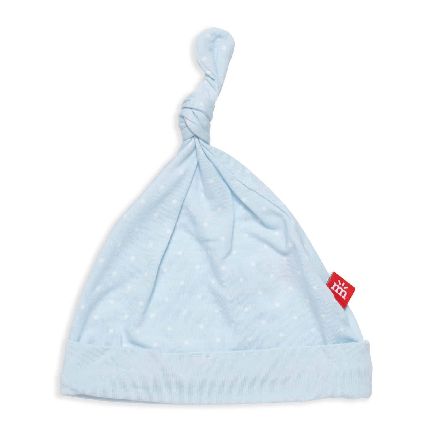 Pin Dot Modal Newborn Hat, Blue
