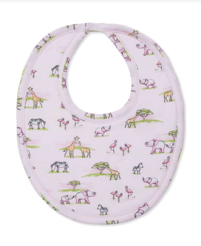 Pink Jungle Safari Bib