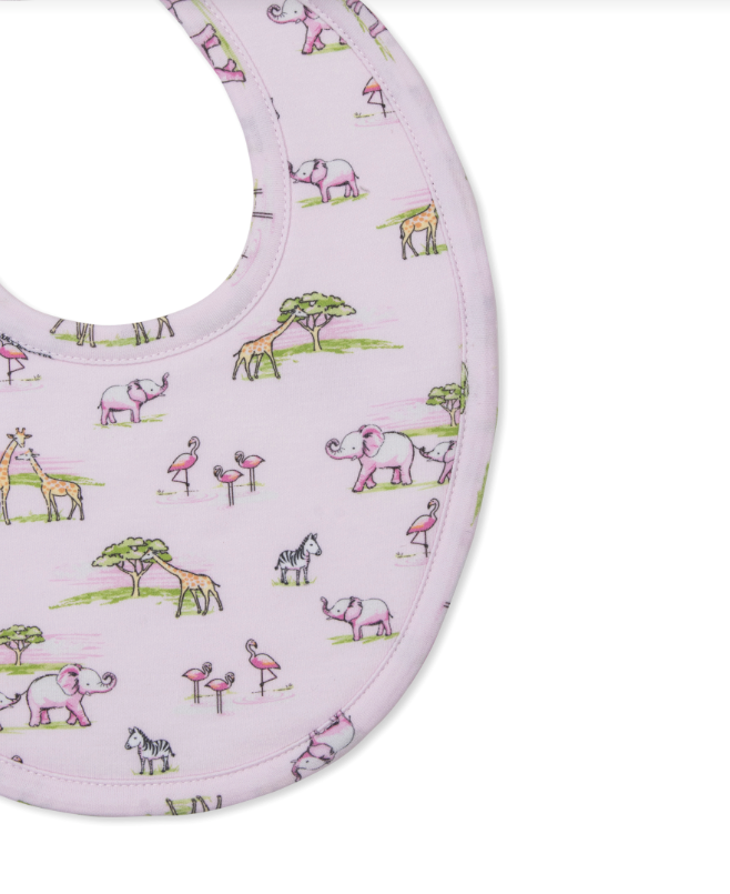Pink Jungle Safari Bib