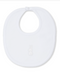 Pique Cuddle Bunnies Bib, White