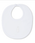 Pique Cuddle Bunnies Bib, White