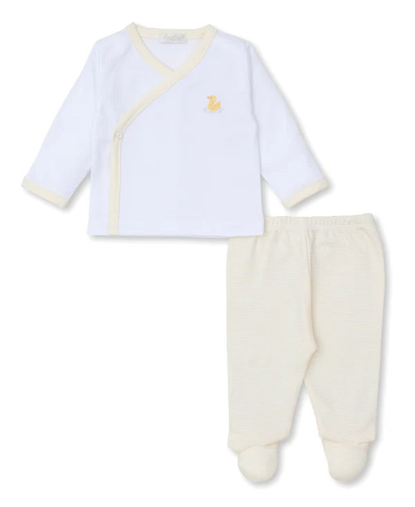 Premier Duckling Hand Emb. Footed Pant Set