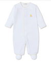 Premier Duckling Hand Emb. White Yellow Footie