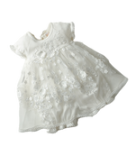 Embroidered with 3D Floral, Romper SS, Headpiece