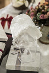 Embroidered with Pearl Christening Gown SS, Bonnet