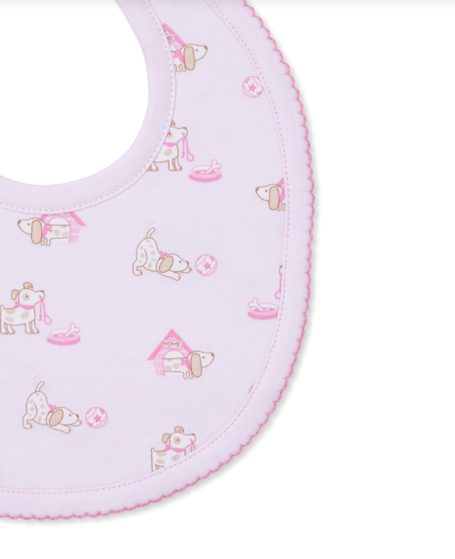 Pups In Action Bib, Pink