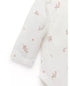Purebaby 2 Pack Long Sleeve Bodysuit, Pale Pink Blossom Pack