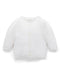 Purebaby Essential Layette Cardigan, White