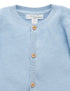 Purebaby Textured Cardigan, Blue