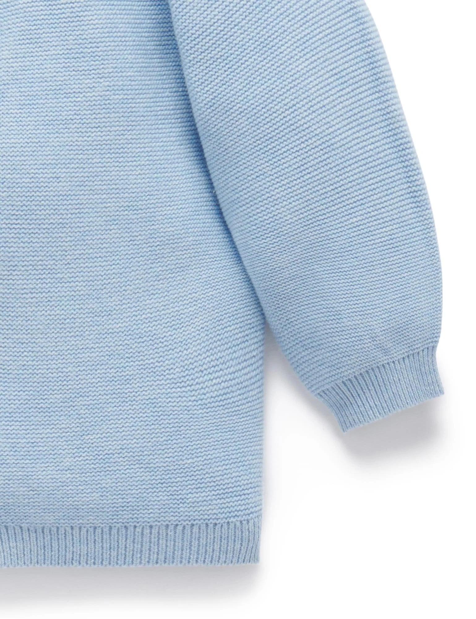 Purebaby Textured Cardigan, Blue