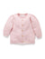 Purebaby Textured Cardigan, Pink