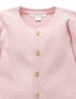Purebaby Textured Cardigan, Pink
