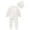 Purebaby Zip Growsuit & Hat Set, Blue Bear