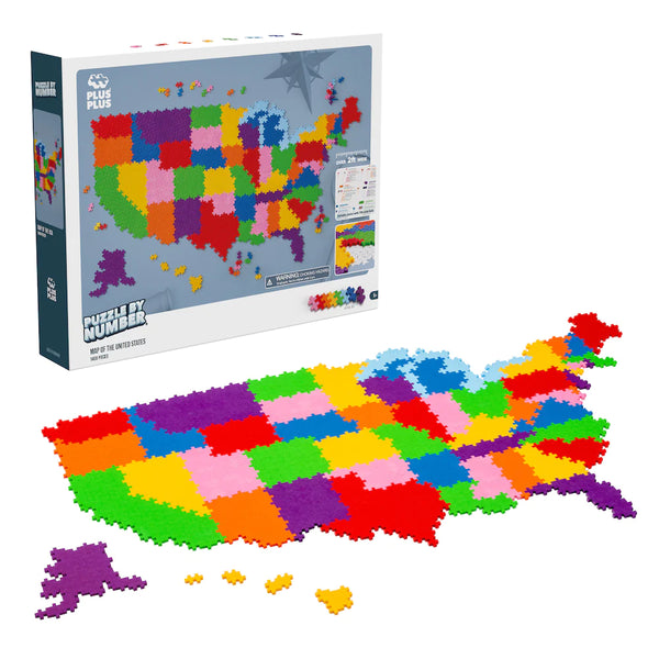 Puzzle By Number - Map Of The United States
