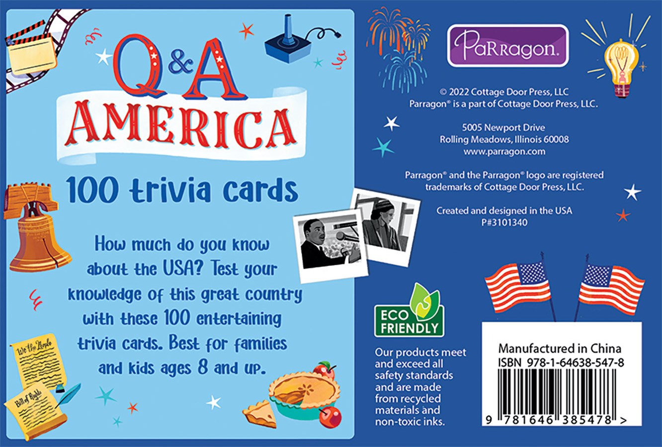 Cottage Door Press Q&A America (100 Trivia Cards)