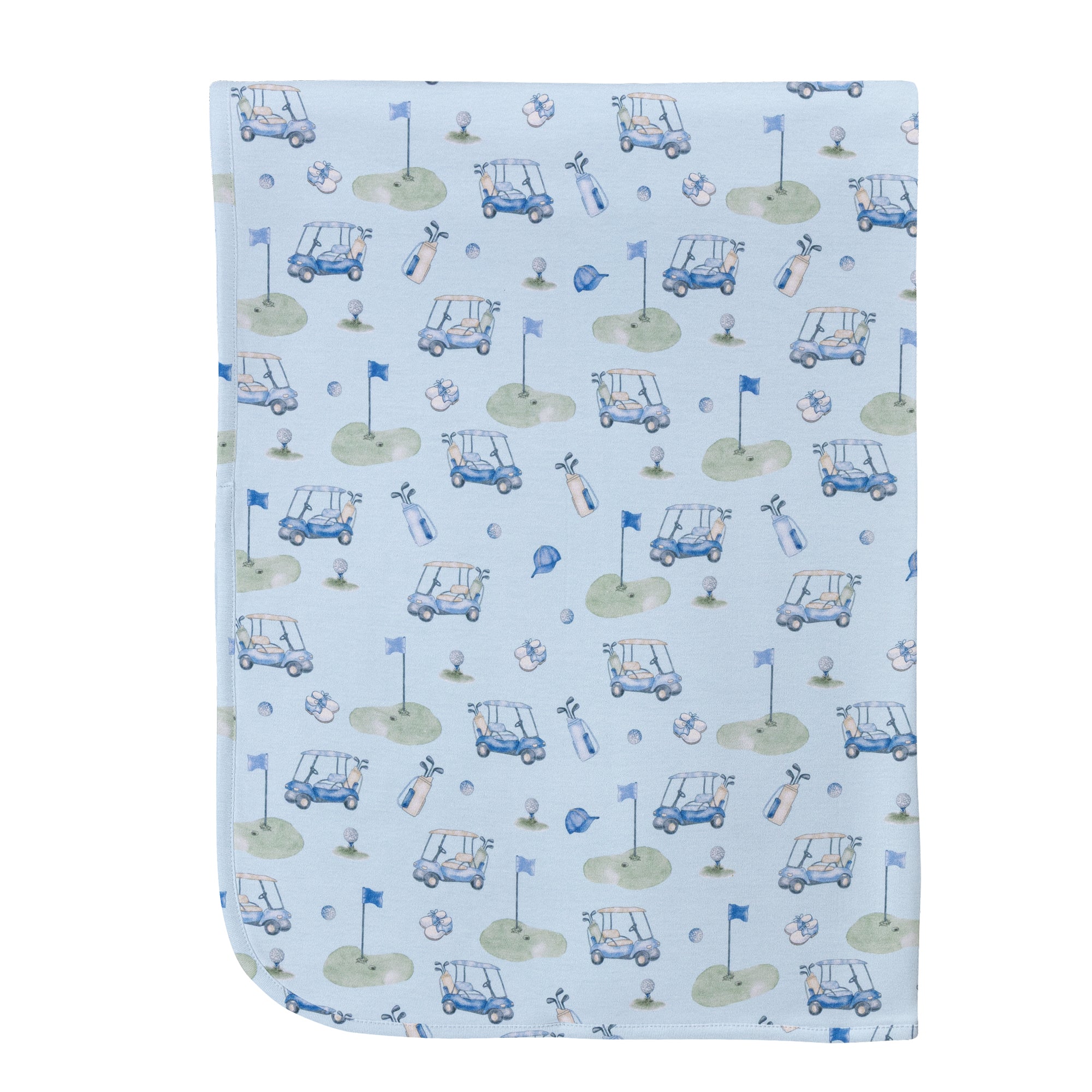 Baby Club Chic Tee Champs Printed Pima Receiving Blanket