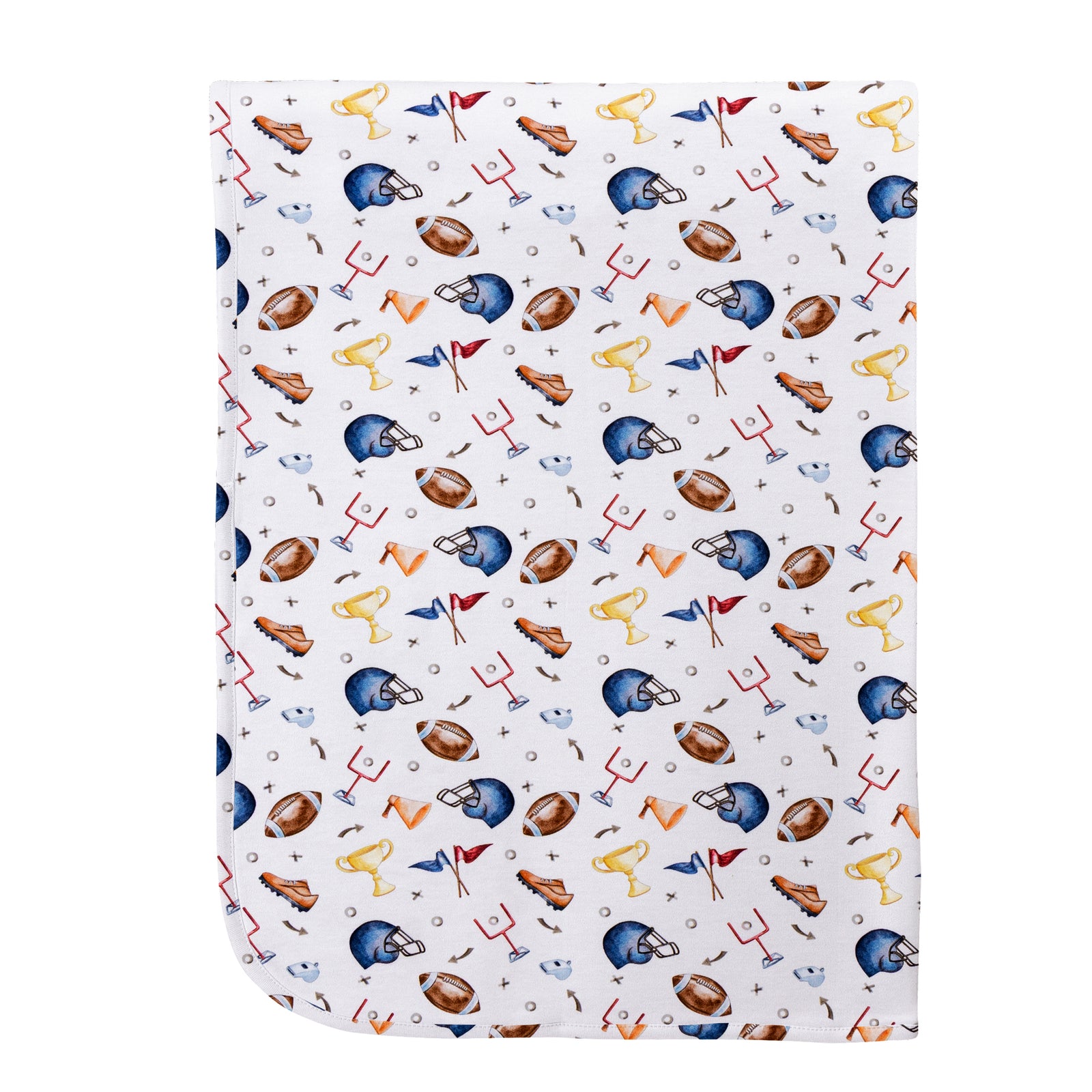Baby Club Chic Game Day Printed Pima Receiving Blanket