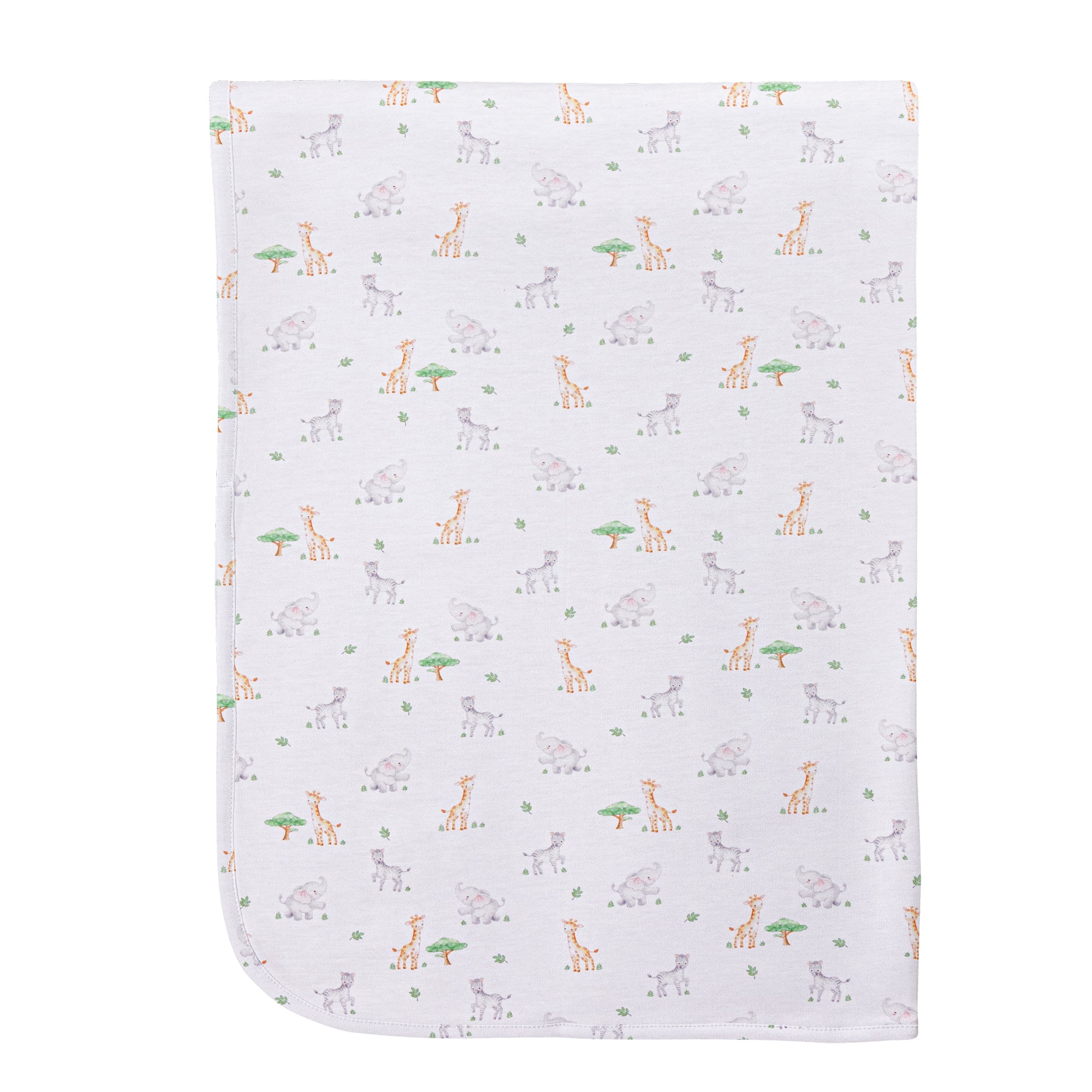 Baby Club Chic Tiny safari Printed Pima Receiving Blanket