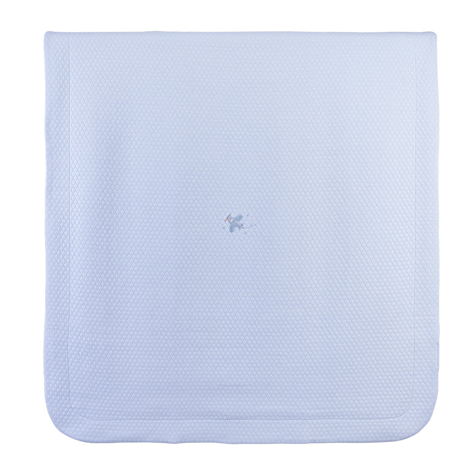 Baby Club Chic Lullaby Flight Pima Jacquard Receiving Blanket with Embroidery