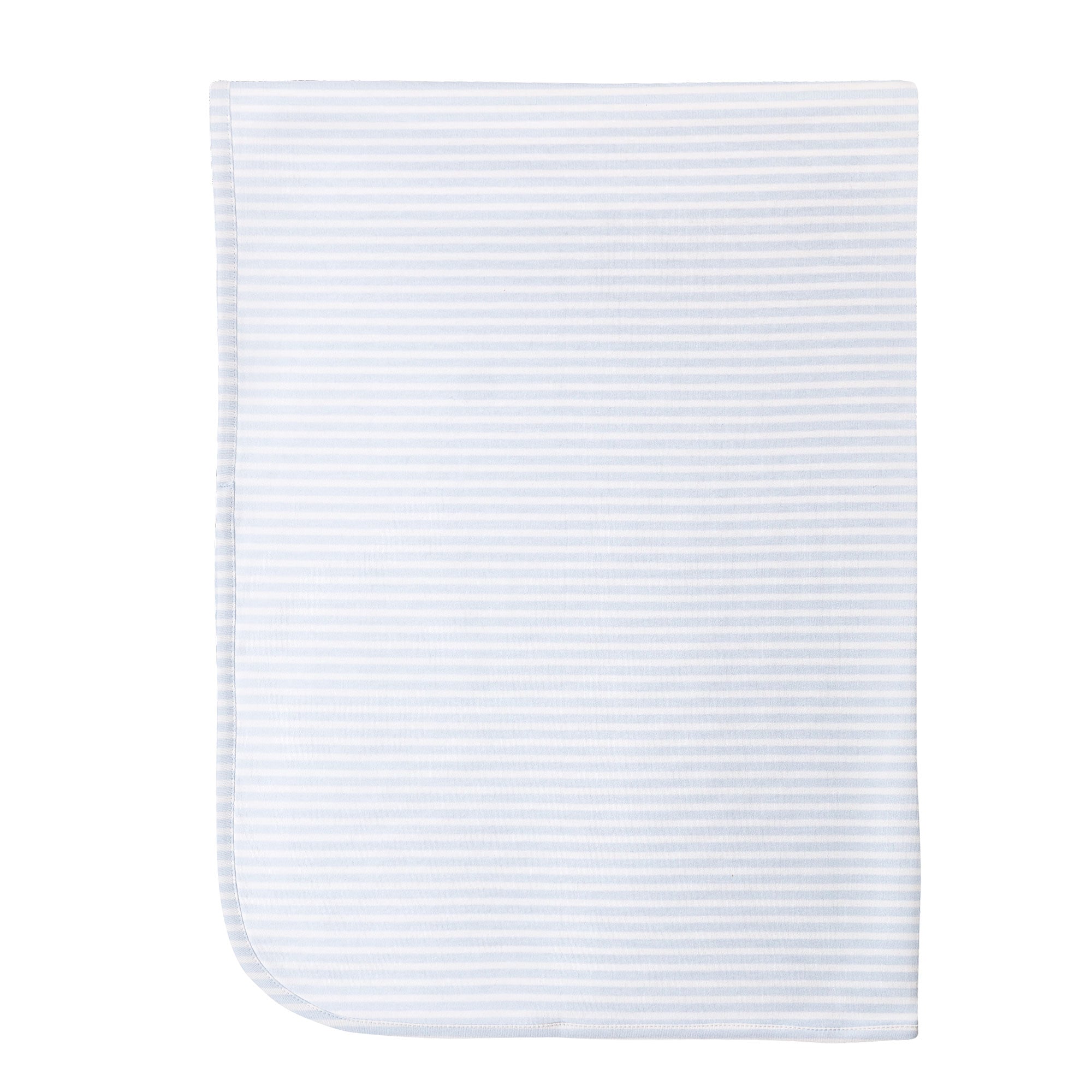 Blue Stripes Printed Receiving Blanket