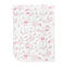Baby Club Chic Pink Toile Bunnies Blanket 30"x28.5"