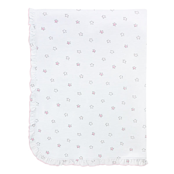 Pink Little Stars, Receiving Blanket