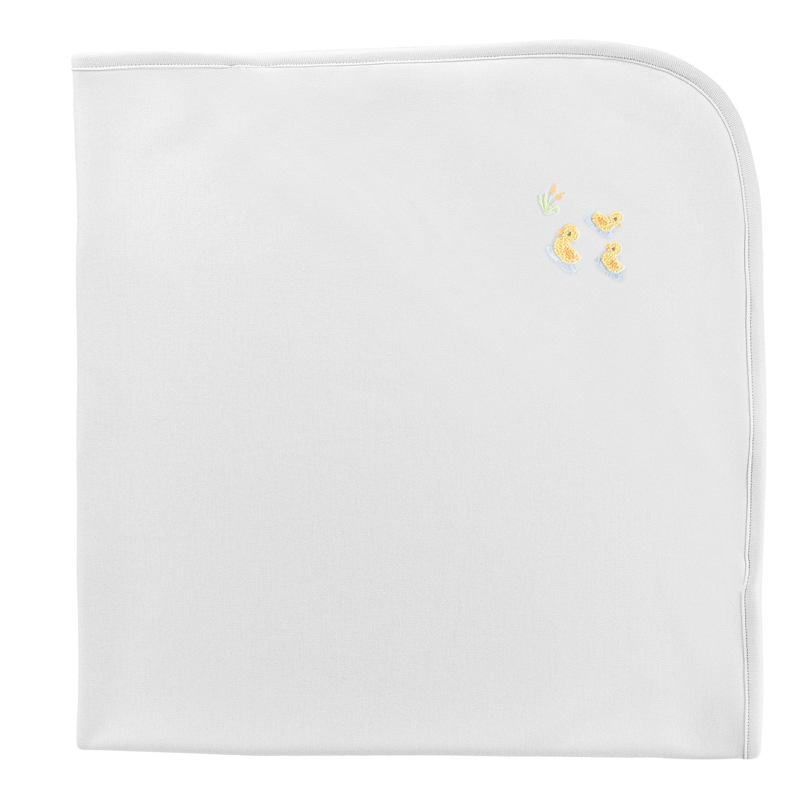 Baby Club Chic Three Little Ducks Embroidered Pima Receiving Blanket
