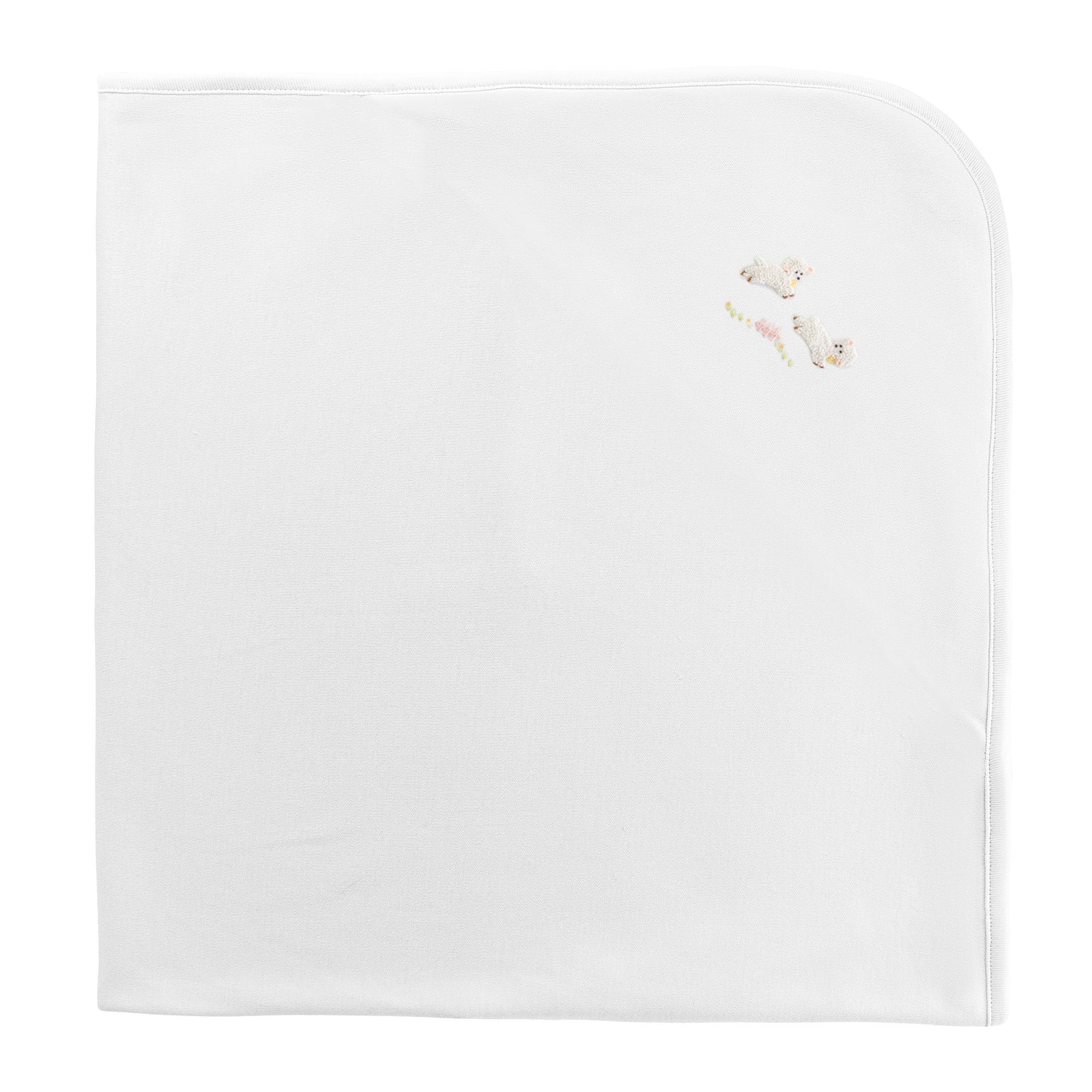 Baby Club Chic Baby Lambs Pink Receiving Blanket
