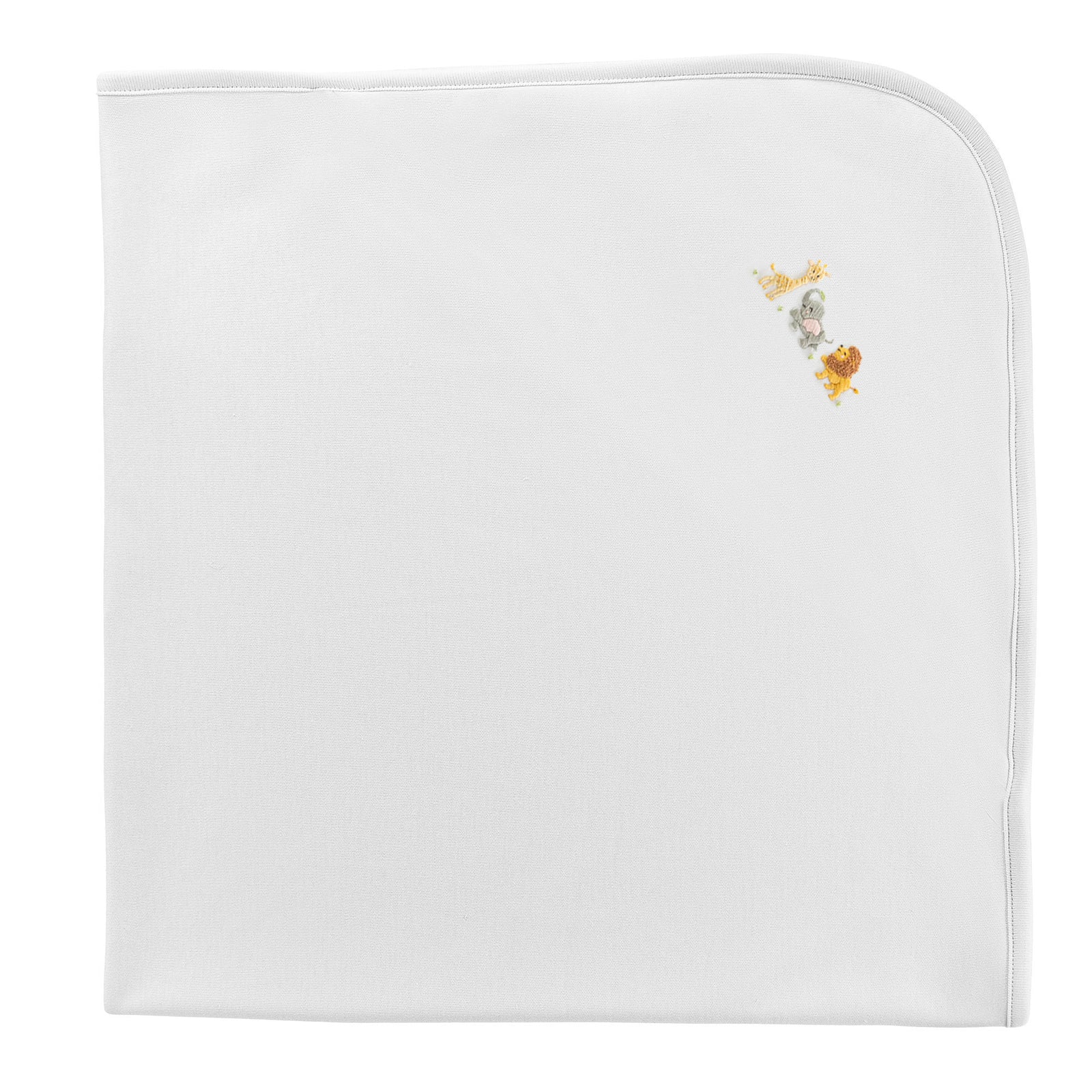 Baby Club Chic Safari Adventure Embroidered Pima Receiving Blanket
