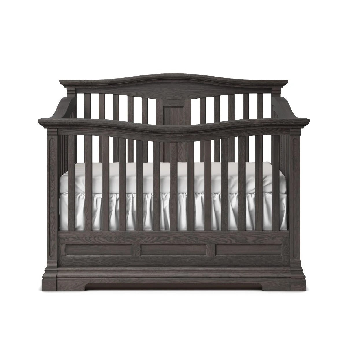 Imperio Convertible Crib, Open Back Oil Grey