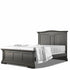 Imperio Full Bed, Solid Back Espresso