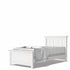 Twin Bed Solid White