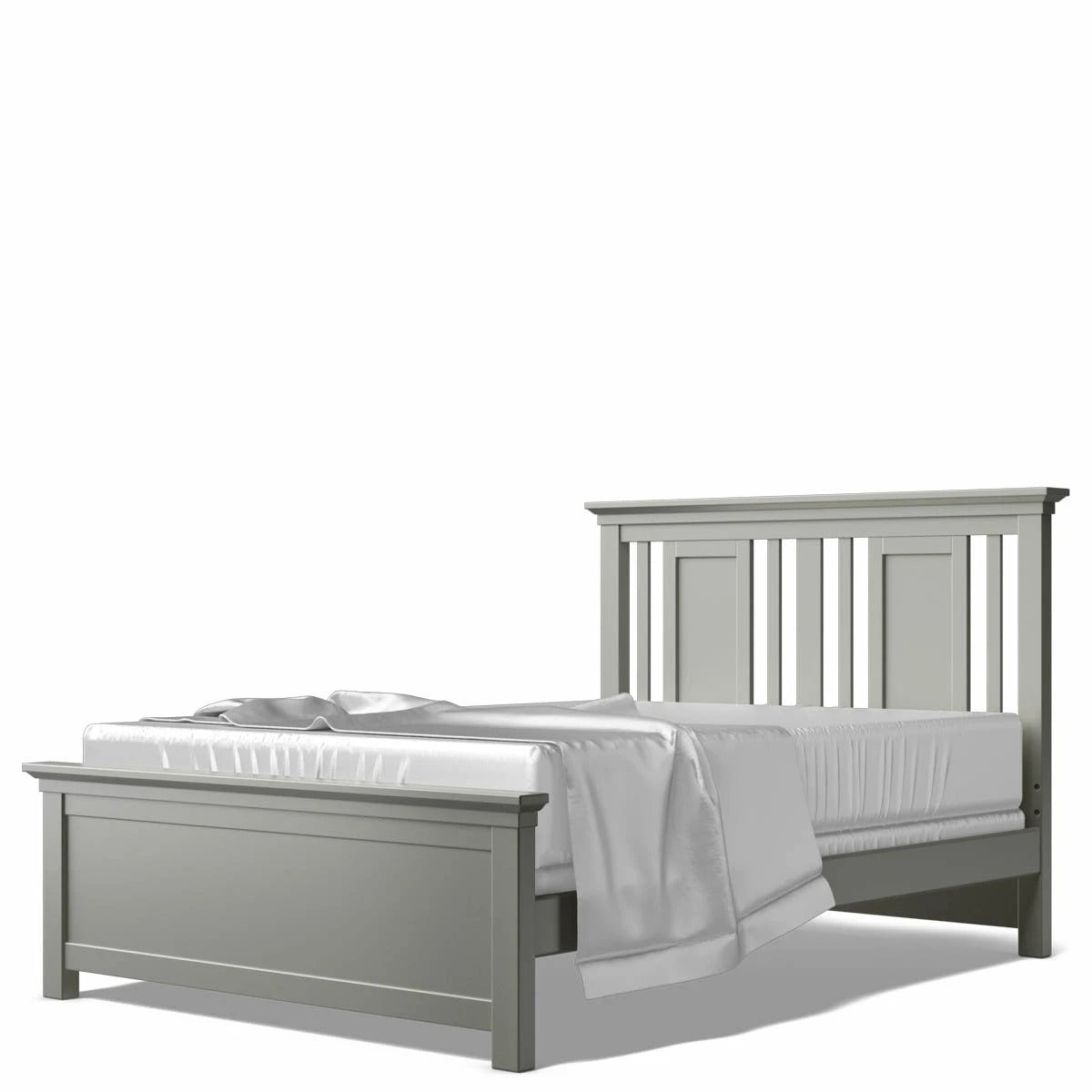 Full Bed Open Back Vintage Grey