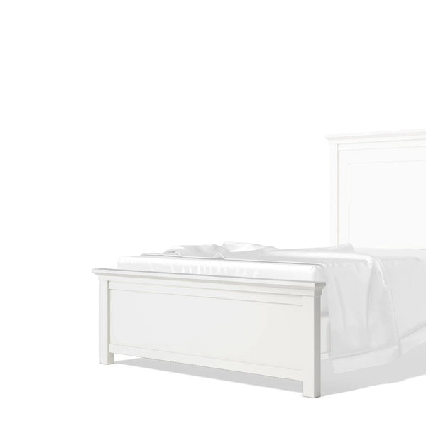 Low Profile Footboard Solid White