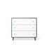 Single Dresser Washed Grey with Solid White