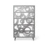 Tall Chest Argento with Circle Laser Applique