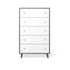 Tall Chest Washed Grey with Solid White