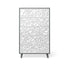 Tall Chest Washed Grey with Solid White and Stripe Laser Applique