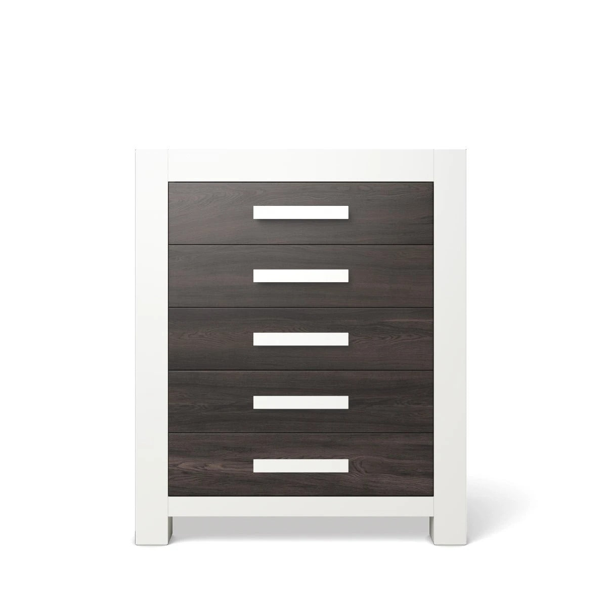 Tall Chest Solid White with Oil Grey