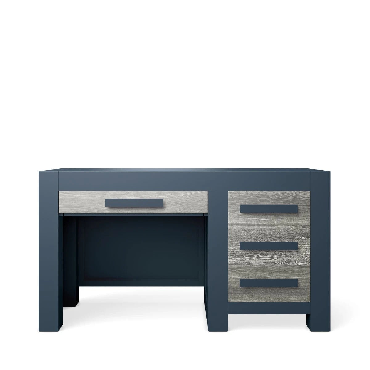 Desk Navy with Silver Frost