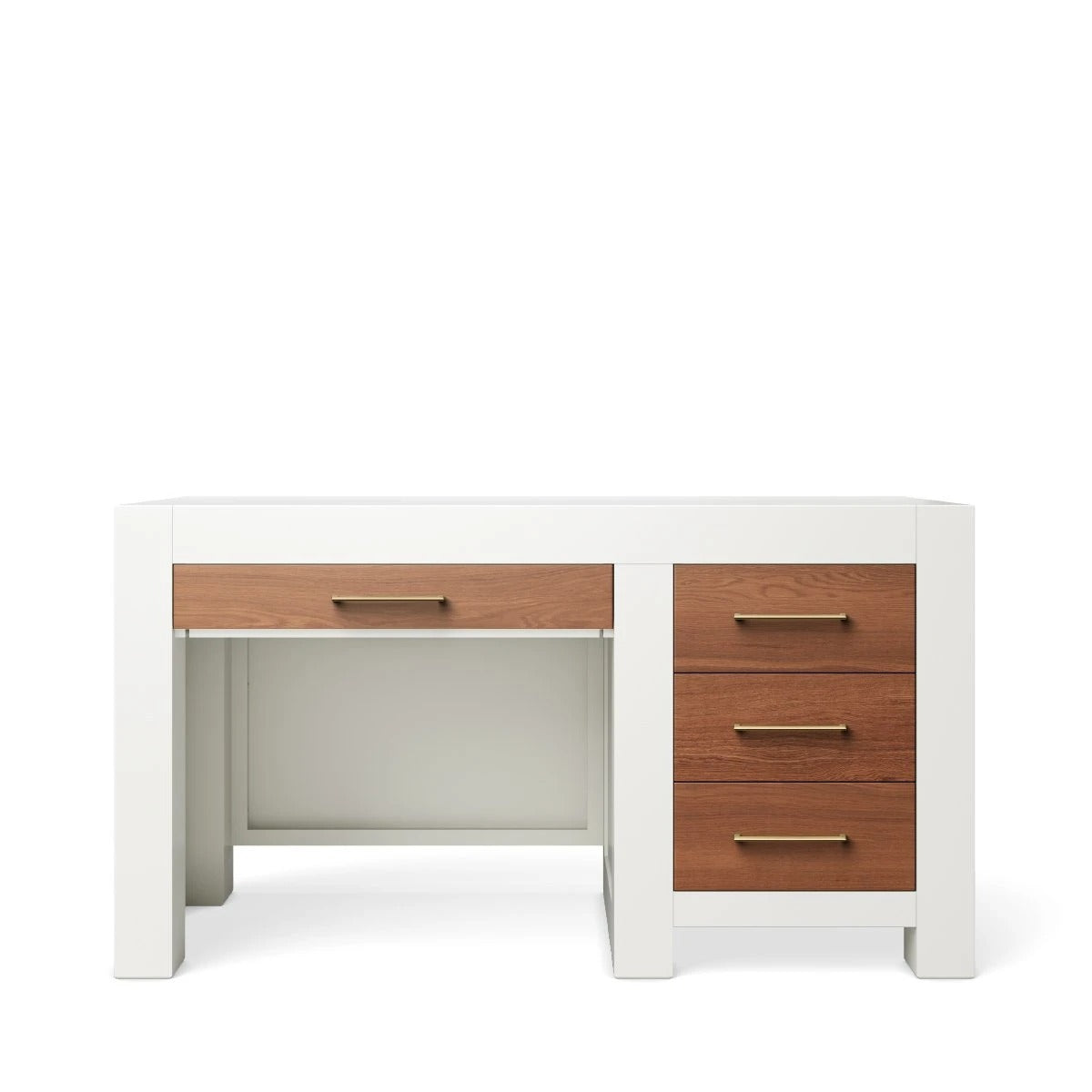Desk Solid White with Bruno Antico