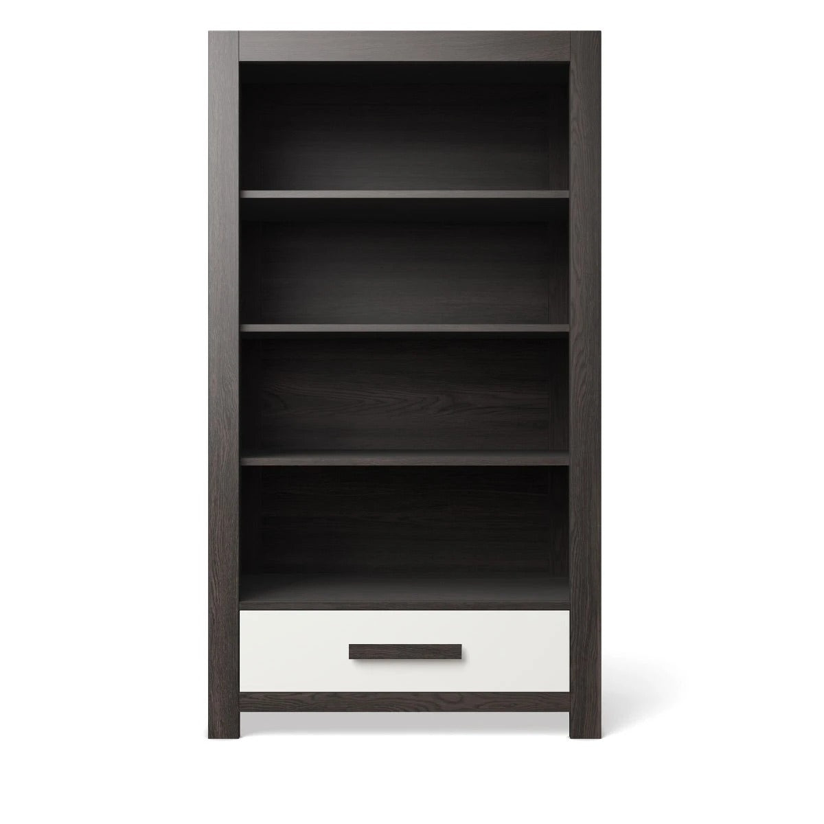 Bookcase Oil Grey with Solid White